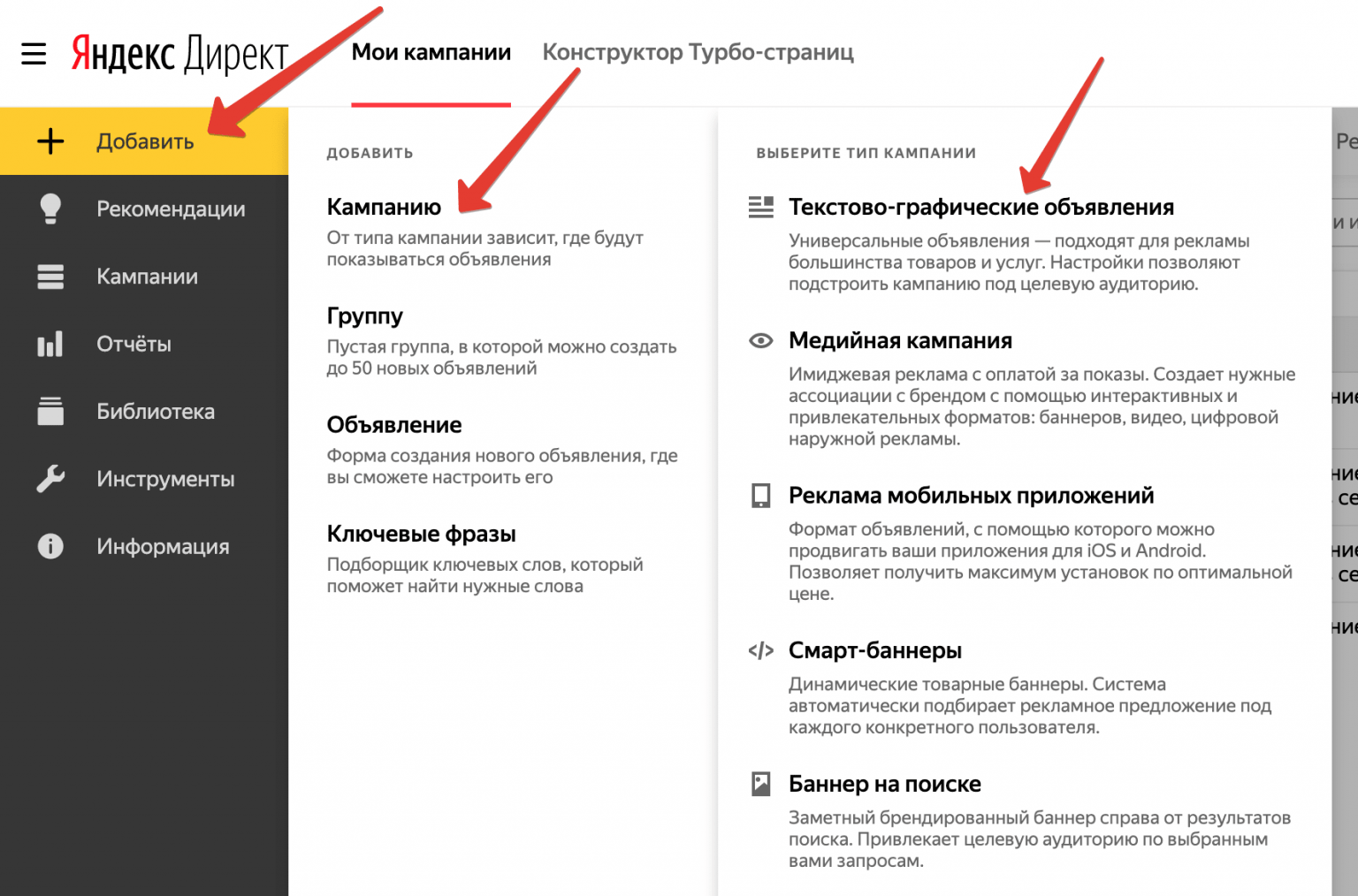 Яндекс директ объявления